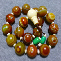 Natural boutique Tibet sky eye beads Buddha eyes colorful silk agate beads rosary beads Oil moisturizing pulp with eyes