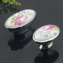 German Hongying ceramic handle pastoral furniture handle antique drawer handle ceramic cabinet door handle