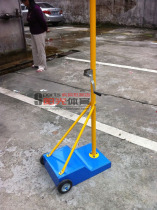 Indoor and outdoor special belt tensioner mobile badminton column Standard weighted competition badminton column Badminton net