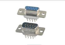 DB9 straight pin welded plate socket DP-9 male DP-9 female straight insert 180 degree seat
