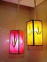 Lijiang pure handmade lantern bar casual bar decoration chandelier lampshade tea room decoration lantern twine lantern lampshade