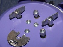 Alarm clock accessories on chain adjustment knob adjustment hole dust cover rear cover screw hair strip general purpose