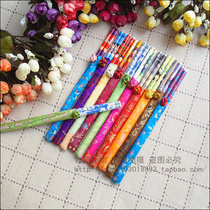 Special offer Suzhou special gift silk brocade chopsticks wedding chopsticks to send foreigners abroad group gifts wedding return