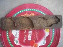 Hardwood full of the Republic of China fine-tuned large stereo auspicious three kinds of cake edition mold fine art flower specimen