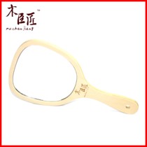 Muchen craftsman beauty oral makeup handle mirror handmade large vintage wooden convenient dressing mirror