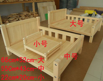 Doll house accessories Solid wood DIY model double bed dog bed Pet bed size can be customized
