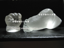Crystal handfoot prints handprints handmodels baby handprints footprints baby footprints model transparent material