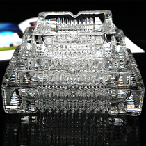 Special glass ashtray Large crystal glass ashtray European office can be specially customized logo