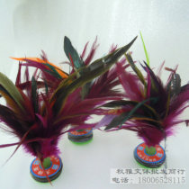 Great Condor colorful chicken feather shuttlecock game special big flower shuttlecock resistant to kick Oxford bottom handmade wholesale