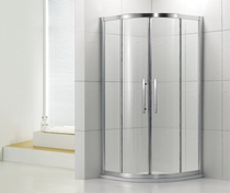 Fan-shaped shower room tempered glass sliding door Bathroom wet and dry separation fan-shaped shower partition sliding door customization