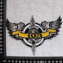 Heart embroidery YD05 Punk Rock Compass Wings Embroidery Back rubber Cloth 15*11CM Embroidery Patch
