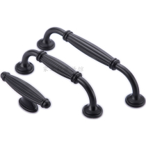 Black handle cabinet drawer handle dumb black fashion handle