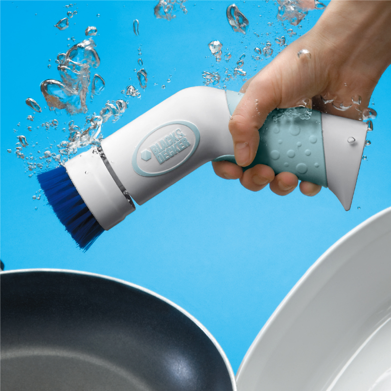 百得电动清洁洗碗刷家用多功能厨房清洁宝 手持电动清洁刷