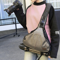 Canon photography bag single shoulder small 80D SLR camera bag oblique cross bag for men and women 5d3 micro single triangle bag waterproof