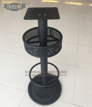 Customized bar cast iron chrysanthemum chassis sushi restaurant table foot milk tea shop bar table foot high tripod