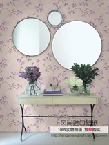 wq wallpaper USA imported pure paper wall paper Feld American neoclassical living room background wall small flower