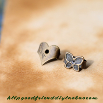 (Special) Bronze Butterfly Heart Ear Plugging 1 yuan 4 Pair 10 yuan 50 Pair (1806A)