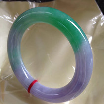 Jade Bracelet Myanmar Natural Jade Bracelet Violet Ice Jade Green Women Spring Band Color Jade Bracelet