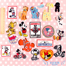 Movie anime cartoon cloth stickers children cute decals embroidery anime character patch cute decals