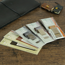 Japan imports midori travelers notebook tn travel This passport This bookmarked pen clip