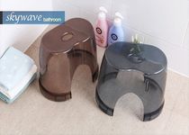South Korea imported plastic transparent non-slip bath stool raised bath bathroom bath stool stool