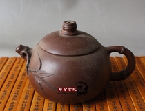 Zhaochun pot Bamboo leaf Xishi pot Purple sand pot collection Return pot pure handmade famous teapot tea set tea drinking tea