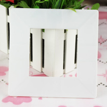 Pure white transparent plastic switch sticker company unit special 8 6 card type wash-free square protective cover