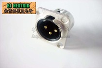 Leyn Yongsheng YS146G (contact gold-plated) 3-core Callon male socket panel mounting type Canon seat