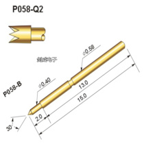 Huarong probe P058-Q2 crown four claw head test pin 00# test probe thimble 20# spring needle