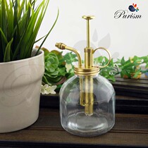 Retro Pure Copper Metal Glass Small Spray Pot Candy Color Watering Flowers Pots Gardening Supplies Flower Pots Transparent Spray Pots