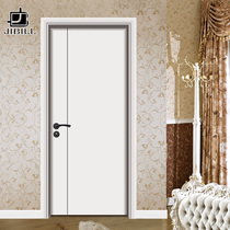 Wooden door interior door composite wooden door modern simple style Chinese wooden door paint-free door set door custom wooden door