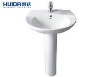 Huida ceramic upright post washbasin upright type washbasin integrated household large washbasin on floor type HD11