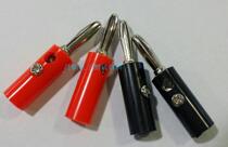 Crown promotional red and black banana plug (with screw and screw hole)four top rod four leaf rod