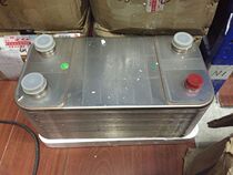 Custom-made evaporator central air conditioning brazed stainless steel plate heat exchanger fluorine water-cooled heat exchange various cooling quantities