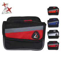 Mountain bike double saddle bag Bicycle front beam bag Road car tube bag Riding packaging equipment Bicycle accessories hanging bag