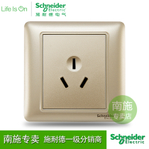 Schneider Air Conditioning Socket 16A Wise Golden Triple Hole Water Heater Power Panel Home Concealed Three Holes 16A Inserts