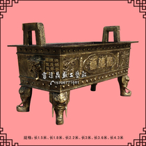 Supply Iron cast rectangular flat mouth Elephant foot incense burner Incense Stove Religious Monastery Incense Stove Iron Foundry Stove