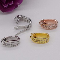 925 silver buckle with string of pearl necklace buckle joint Multi-row drill hand chain buckle connection buckle DIY accessories