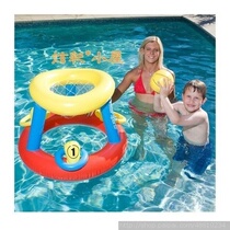 Multifunctional inflatable water basketball net frame playing water toys inflatable toys can play shooting and ring games