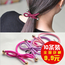 Article 10 9 9 Yuan Han version of butterfly knot ornament Korean version with hair small leather rib hair rope hair ring head rope