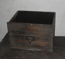 Exit single to make old charcoal charred drawers wooden box American countryside ZAKKA wood box shooting props