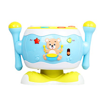 Baby hand beat drum Children beat drum Karaoke Baby early education puzzle charging 1-3 years old smart music toy