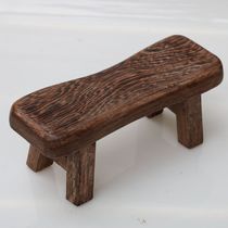 New collection antique antique wood art chicken wing Wood sleeping pillow neck pillow small stool solid wood pillow ornaments