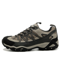 Spring Men Genuine Leather Mesh Surface Breathable Non-slip Hiking Shoes Outdoor Shoes Hiking Shoes Cross-country Running Shoes Men Shoes Tourist Shoes