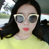 AIDJ love beautiful flat metal color film sunglasses fashion mirror trend men and women lovers sunglasses HD glasses