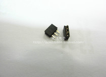 Single row seat 2 0mm spacing 1*3P row mother 3P row pin seat 2mm female seat plastic height 4 3mm gold-plated