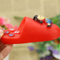 Pet supplies toys voice dog toys rubber cute little slippers resistant pet dog grinding teeth toys