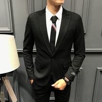 New British mens fashion business dress small suit Korean version of youth slim single-breasted suit suit suit men