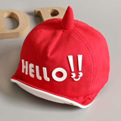 Baby hat autumn winter style boy 6 1 12 month 5 female baby 0-1 year old tide autumn duck tongue spring and autumn day stick