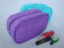 Pure cotton printed canvas makeup bag small wash containing bag hand hold key mobile phone bag fresh field garden windgirl